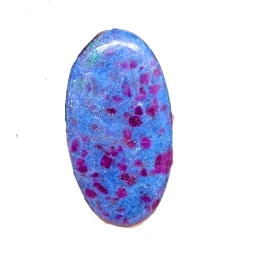 Rubis naturel Kyanite ovale cabochon pierre précieuse fabrication bijoux bague