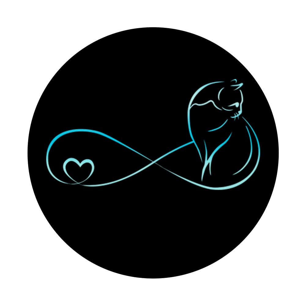 PopSockets Katzen-Liebe PopGrip | Austauschbarer Handy-Griff, Design Für Katzenfans