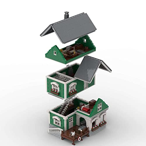 TYPIS Bausteine Haus, Bausteine Architektur Modell, Modulares Haus Bausteine Modell, MOC-54693 Kraftstoff und Öl im Port… – Bild 4