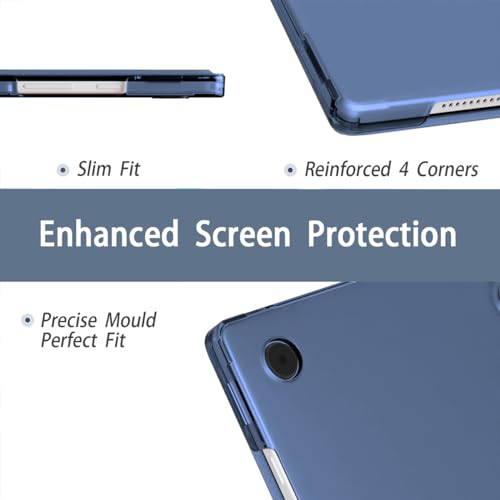 TechDealsUK Case for Samsung Tab A8 10.5 inch (2021) SM-X200 SM-X205 Smart Cover with Magnetic Sleep/Wake for Galaxy Tab A8 10.5 (Blue)