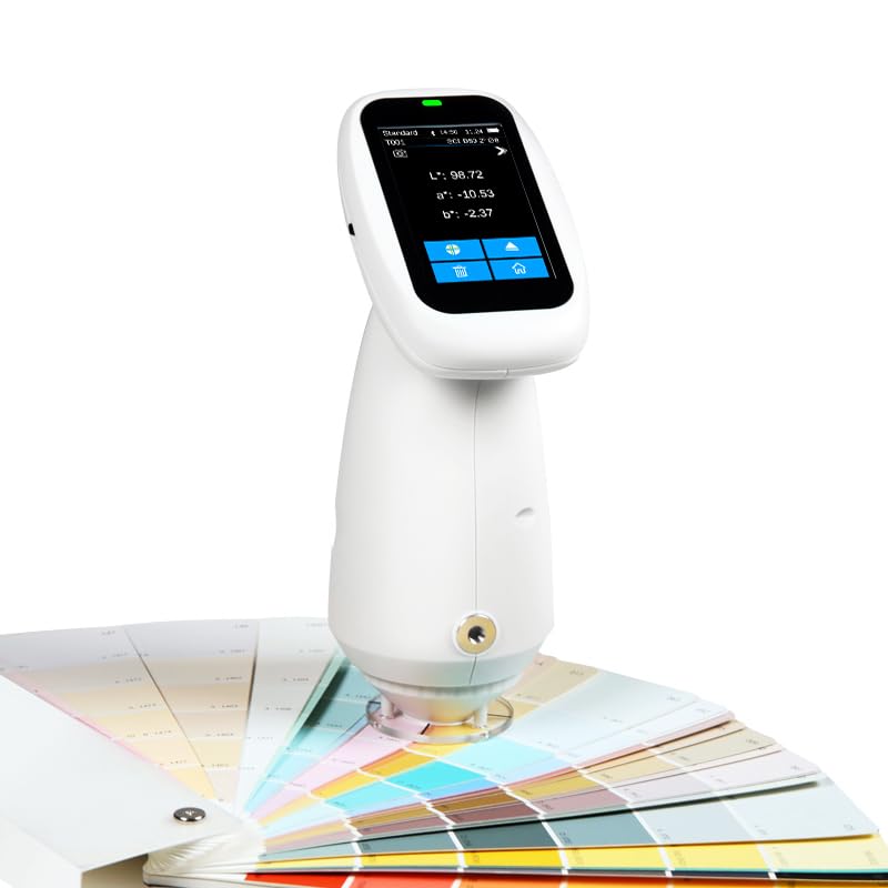 Digital Spectrocolorimeter Color Spectrometer with Φ4mm Flat&Tip Two Calibres Repeatability ΔE*ab≤0.035 D/8 SCI/SCE Mode Contact Automatic Whiteboard Calibration