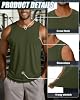 Evervibe Paquete de 3 Camisetas de Tirantes de Algodón para Hombres Grandes y Altos 8