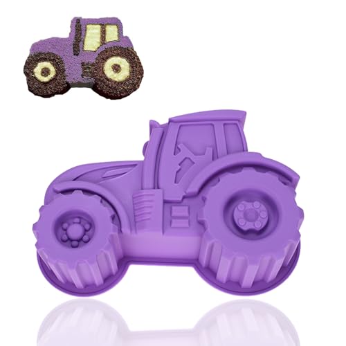 Half Forest Moule À Gâteau Tracteur Moule Cuisson Tracteur 3d Pour Fêter Anniversaires Enfants, Pour Réaliser Gâteaux, Pain, Chocolats, Desserts, Pudding...