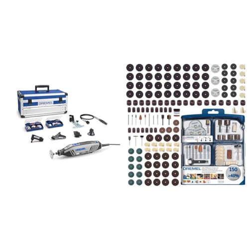 Dremel 4250 Outil Rotatif Multifonction 175W avec 6 Adaptations 128 Accessoires Vitesse Variable...
