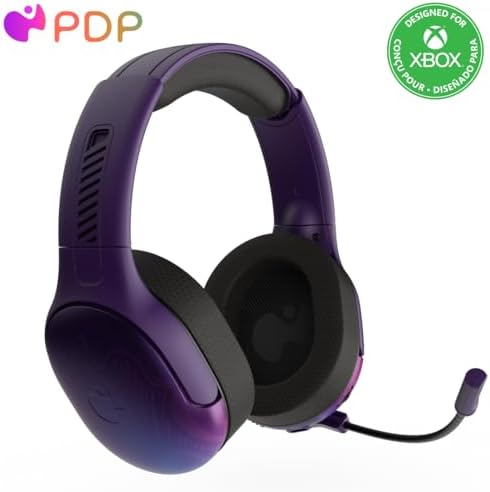 PDP AIRLITE Pro Wireless Headset with Mic for Xbox Series X|S, Xbox One, Windows 10/11 – Purple Fade (Only at Amazon)