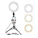 Produktbild 16cm LED Ringlicht mit Stativ Handyhalterung 3 Lichtmodi Dimmbar Mini LED Kamera für Selfie YouTube Video Live Steam Makeup Fotografie