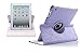 Price comparison product image Apple iPAD 2nd 3rd 4th GEN Generation Hot Purple Glitter Diamond Crystal Bling Sparkly Floral Printed Book Wallet Folio
