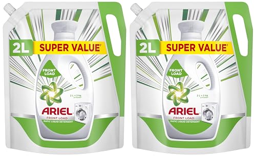 Image of Ariel Matic Liquid Detergent Front Load Refill Pouch, 2 Litre (Pack of 2)