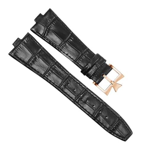 Bracelet de montre cuir 25mm interface convexe pour boîtier Horizon 47040 - 2