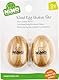 Nino Percussion Wood Egg Shaker – 2 kleine Rasseleier für Kinder ab 3 Jahren – Musikinstrument – Siam Eiche, Natur (NINO562-2)