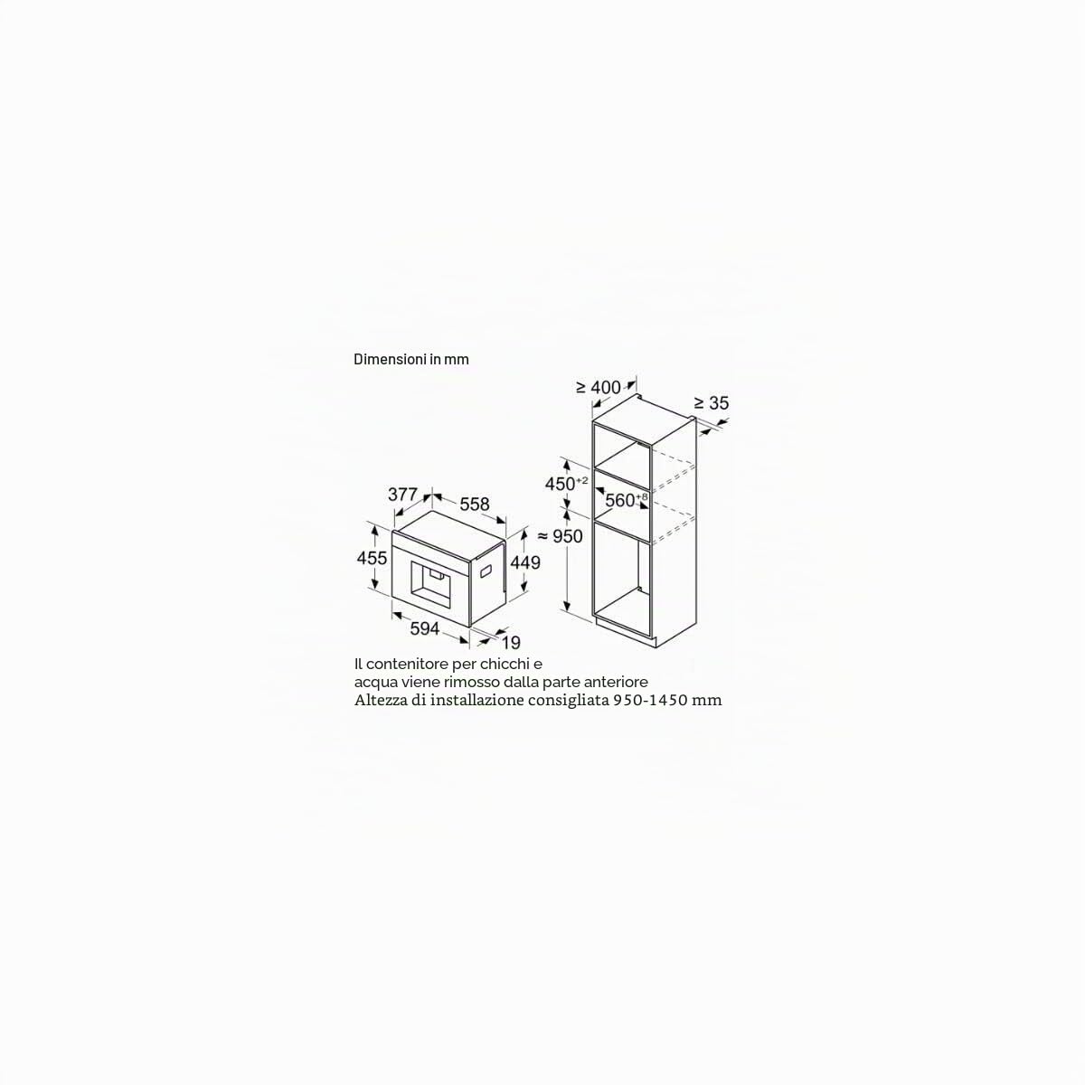 MACHINE A CAFE INTEGRABLE CTL7181B0 HOME CONNECT