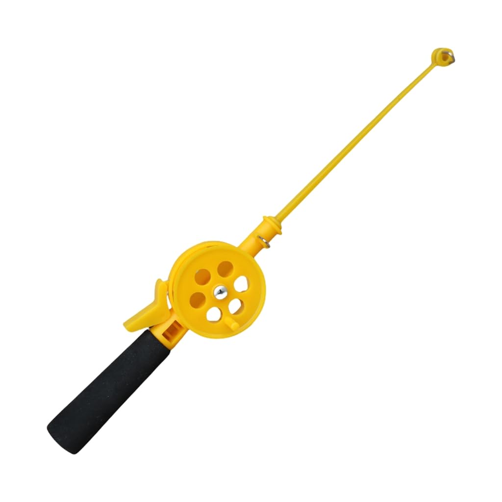 Gmbylby Multicolored Small Ice Fishing Rod Winter With Reels Wheel Tackle Poles For Beginner And
