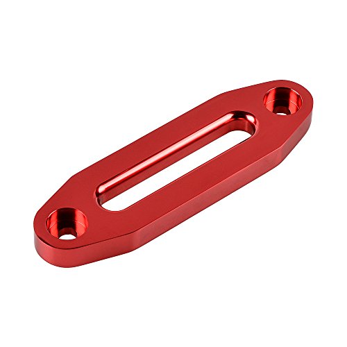 Astra Depot Red 6" Cnc Aluminum Hawse Fairlead 3500-5500 Lbs For Atv Utv Suv Synthetic Winch Rope Cable #TOP5