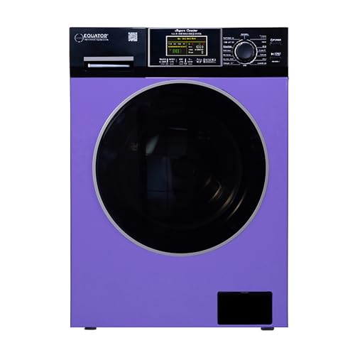 Image of Equator All-In-One VENTED /VENTLESS Washer-Dryer 1.9cf /18lb 1400RPM 110V (Periwinkle /Black)