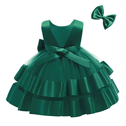 3M-6T Baby Girl Ruffle Lace Backless Pageant Dress Toddler Tutu Gown Flower Tulle Party Dresses