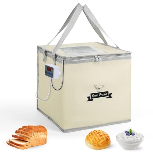 YCKJXSMA Bread Dough Proofing Box, Foldable Bread Proofer with Precision Temperature Control and Visible Window, Proofing Box for Making Sourdough, Yogurt, Handmade Soap, Natto
