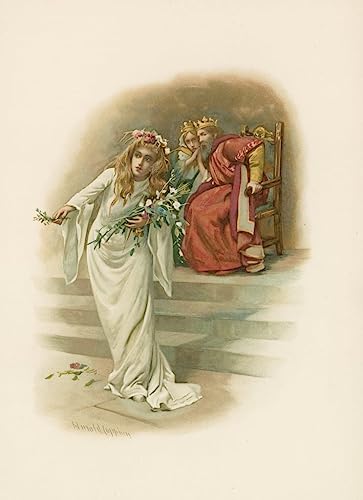 Tableau Ophélie Harold Copping affiche sur toile pour habiller un grand mur