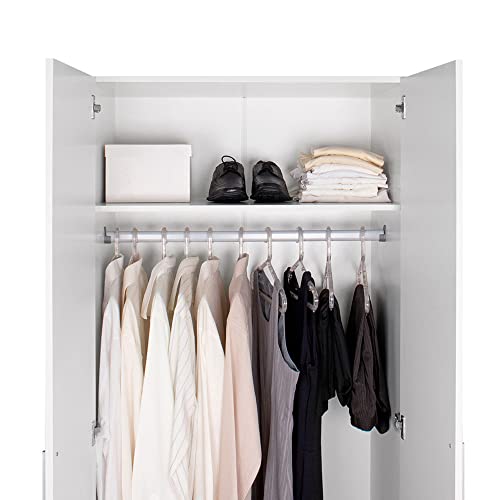 image for Madesa Wardrobe Cabinet with 2 Doors, Space for Storage, Ample Shelf -