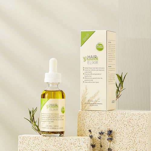 100% All Natural Rosemary + Herbs Scalp & Hair Strengthening Oil for All Hair Types, 50ml
