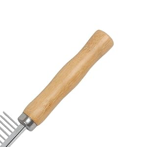 TopMed ETS Set of 3 Stainless Steel Pet Hair Comb, Wooden Handle of Bamboo Proven Grooming Tools Kit for Dogs Cats and Other Animals TopMed ETS Set of 3 Stainless Steel Pet Hair Comb, Wooden Handle of Bamboo Proven Grooming Tools Kit for Dogs Cats and Other Animals