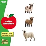 SCHLEICH Farm World | Schaffreunde 42660 Bauernhof Spielfigur | detailgetreue Tierfiguren | Geschenk für Jungen und Mädchen | Bauernhof Spielzeug ab 3 Jahre | Set aus 3 Teilen