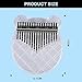 Mini Thumb Piano - Mini Portable Crystal Clear Acrylic Thumb Piano for Kalimba with Tune Hammer, Professional Finger Piano Musical Instrument Performance, Finger Piano Gift for Kids Adults Beginner