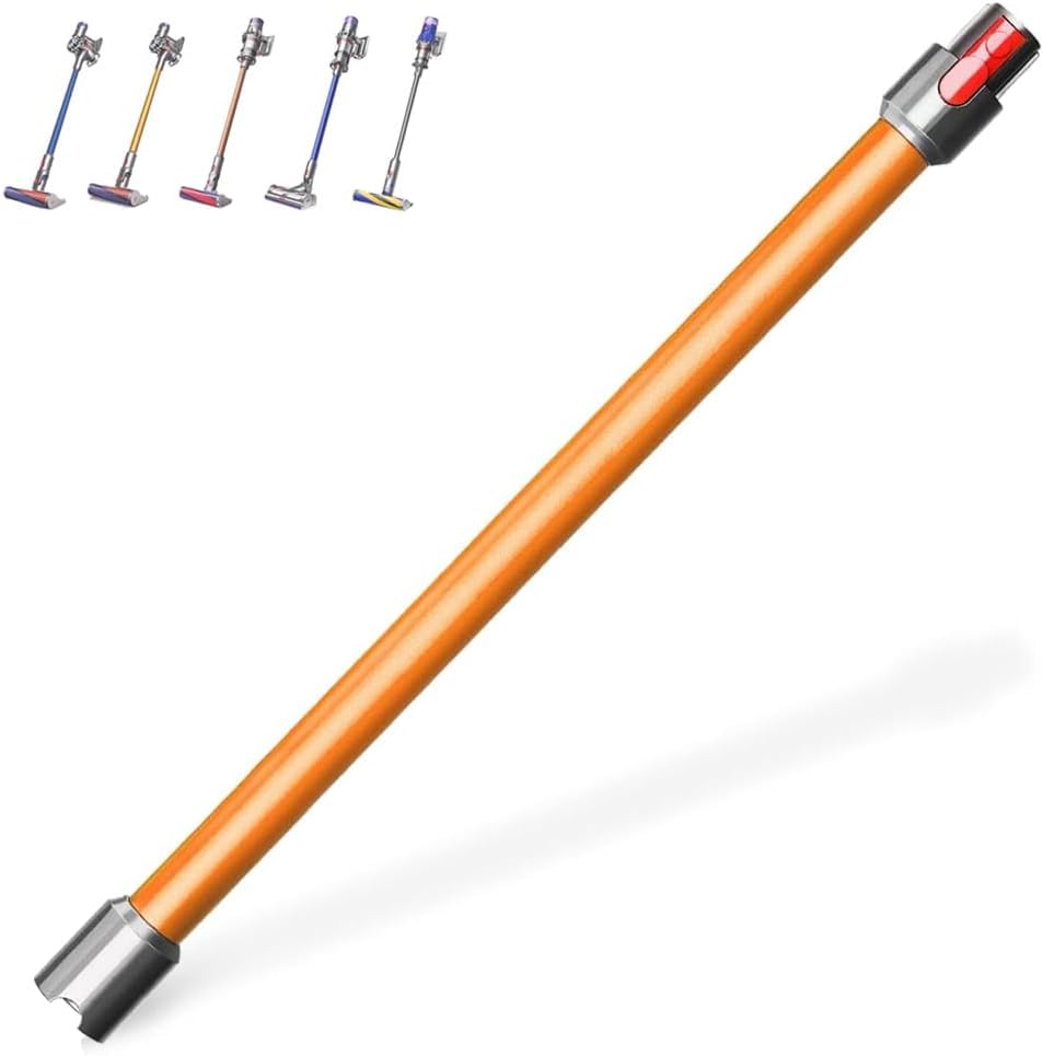 Quick Release Extension Wand Compatible for Dyson V7 V8 V11 V10 V15 Stick Vacuum Cleaners,Tube Vacuum Attachment Vacuums Attachment Pipe for Dyson Vacuums Attachment Extension Tube 74cm (Orange)