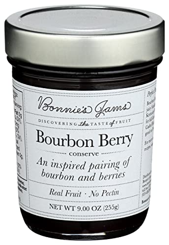 Bonnies Jams Bourbon Berry Jam, 9 OZ