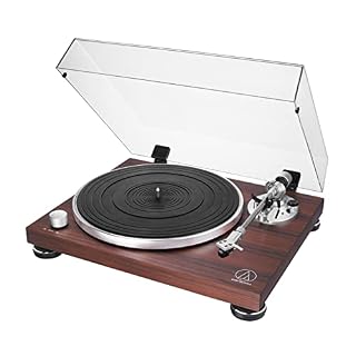Audio Technica AT-LPW50BT-RW Bluetooth Turntable Manual Belt-Drive 33/45 (Rosewood) - Les Beatles, Paul McCartney, John Lennon, RIngo Starr, George Harrison Audio Technica AT-LPW50BT-RW Bluetooth Turntable Manual Belt-Drive 33/45 (Rosewood) – Image 3