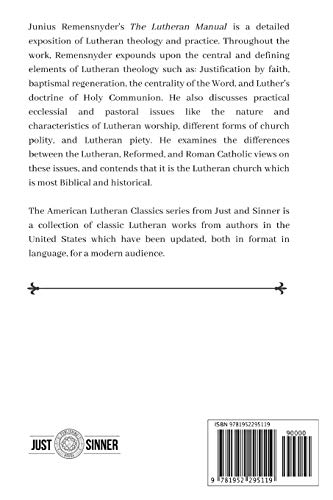 The Lutheran Manual: An Introduction To Lutheranism (American Lutheran Classics) #TOP1