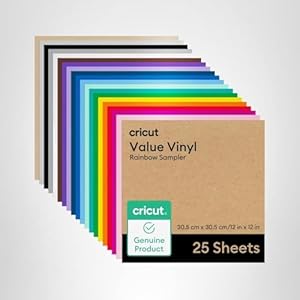 Cricut Value Permanent Vinyl, Rainb...