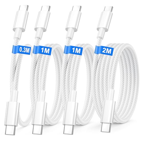 Garanzia Premium: Riceverete 4 Pack cavo tipo c ricarica rapida veloce, tra cui 1 Pack 0.3m +2 Pack 1m+1 Pack 2m cavo doppio usb c, guida di benvenuto, Il cavo type-c to type-c fornire senza preoccupazioni 12-mon garanzia, e un servizio clienti amichevole. Qualsiasi domanda si prega di contattarci, il nostro team di clienti vi darà una soluzione soddisfacente.