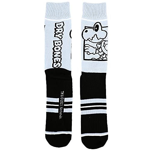 Bioworld Super Mario Split Mens Collectible Crew Sock 5 pack3