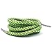 samSN 1 doppia fluorescente merletto rotondo Rope Scarpe riflettente la luce in pizzo di metallo Lace Testa Laces Led Light Pizzo Sport, 04 fluorescente verde, 60cm