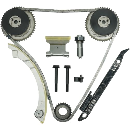 2.4 Timing Chain Kit w/VVT for GMC Terrain for Chevy Equinox 2.4 2011-17, for 14 Impala Malibu, for 09-10 HHR Cobalt 2.2, for Buick Regal LaCrosse Verano 2.4L Ecotec 12-16, for Pontiac G5 12621505