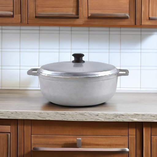 IMUSA 7.5 Quart Traditional Natural Made in Colombia Caldero with Lid for Cooking and Serving,Silver by Imusa - Image 4