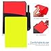 Toyvian Red and Yellow Card Set - Essential Referee Cards for Soccer Volleyball and Football with Holder and Scorebook 4.72 X 3.93 Inches