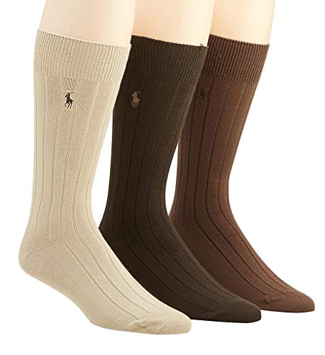 Polo Ralph Lauren 3-Pack Supersoft Rib Brown Assorted Men's 10-13
