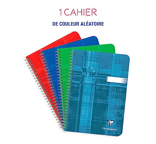Clairefontaine Carnet à spirales A5 14 8 x 21 cm Petits carreaux 5x5 180 pages - vue 4