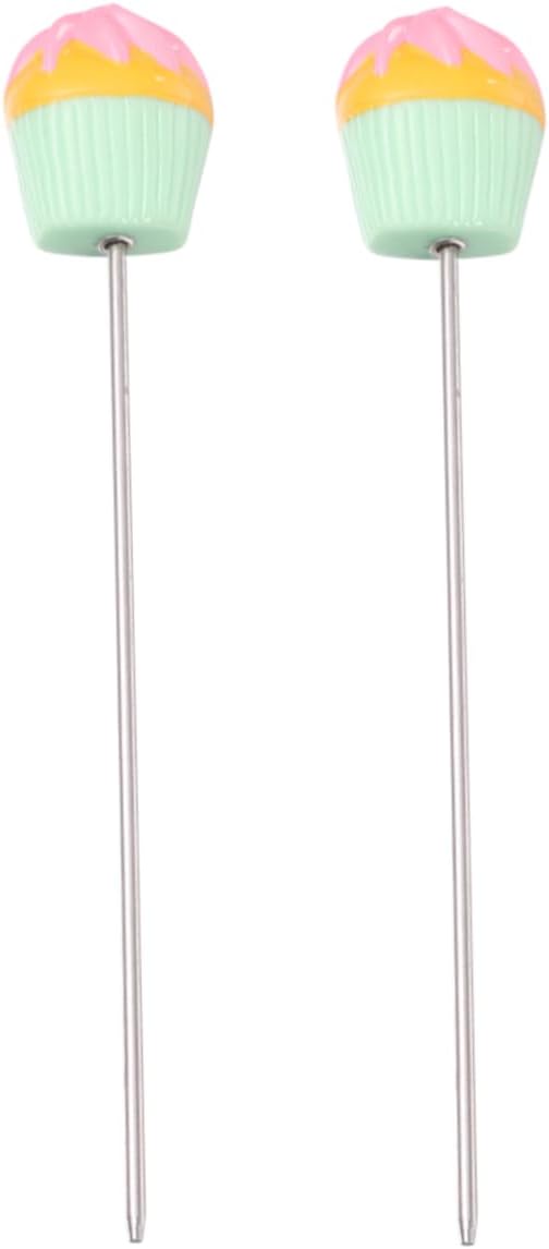 Garneck 6pcs Stainless Steel Cake Tester Chic Biscuits Baking Tool Cake Muffin Testing Pin for Diy Baking Supplies