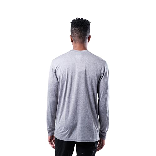 Camiseta atlética de manga larga NFL gris con acabados premium Icer 2