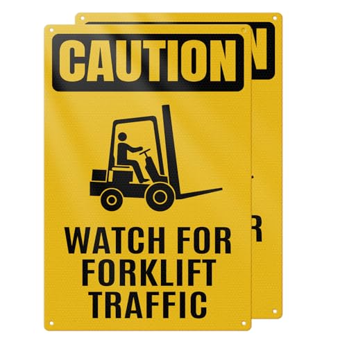 Montres d'avertissement pour chariot élévateur 45,7 x 30,5 cm de signalisation de sécurité