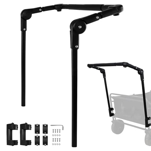 Accesorio De Barra De Empuje para Carro - Accesorios De Reemplazo para La Barra De Tirón - Manillar Plegable para Carrito | para Camping Senderismo Picnic Playa Jardín Exterior