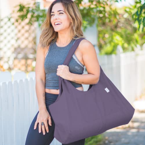 Yogiii Large Yoga Mat Carrier | The Original Yogiiitotepro Yoga Mat Bag | Yoga Bag For Mat And Blocks | Fits Most Size Mats (Imperial Purple) #TOP2
