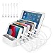 Produktbild TechDot TechDot Handy-USB-Ladestation, mehrere Geräte, 6-Port-USB-Multi-Ladestation für Handys, Smartphones, Tablets
