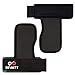 Infinity Sports USA Power Pad Weight Lifting Gym Palm Grip Weightlifting Grips Wrist Support Fitness (Black Power Pad, One Size)