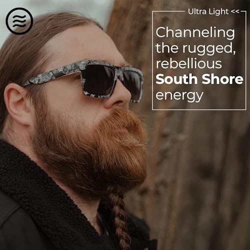 NEVEN Tombstone Men’s Polarized Sunglasses - Rugged Relaxed Rectangular UV Protection Sunglasses - Cool Urban Fashion Glasses2