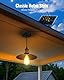 FabStyl Solar Hängeleuchte für Außen Innen Pavillon mit hoher Helligkeit, Solarlampen Pendelleuchte mit Fernbedienung & E27 Glühbirnen, IP65 Wasserdicht für Garten Pergola Garage