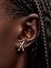 MUMREUES Gold and Silver Earrings for Women Trendy 14K Plated Two Tone Stud Earrings Dainty Earrings Simple Minimalist Hypoallergenic Earring for Women Gifts