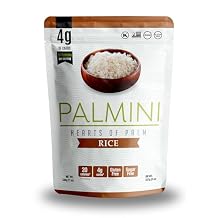 Palmini Rice | Low-Carb, Low-Calorie Hearts of Palm Rice | Keto, Gluten Free, Vegan, and Non-GMO | As seen on Shark Tank | 12 Ounce Pouch - Pack of 1